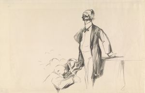Men Pleading Before Haughty Man