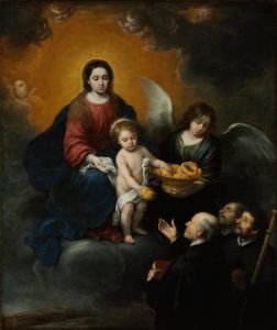 The Infant Christ Distributing Bread To The Pilgrims