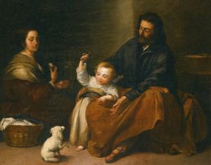 The Holy Family In An Interior