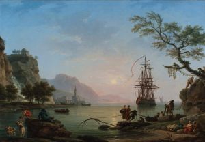 Fishing port at dawn