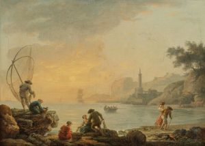 Sunrise With Fishermen