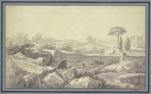 Etude faite sur la Route du Pont Salert a Rome
