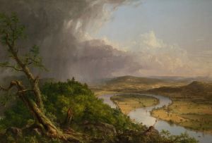 View from Mount Holyoke, Northampton, Massachusetts, after a Thunderstorm—The Oxbow