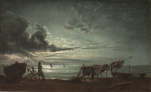 The Gulf of Naples. Moonlight