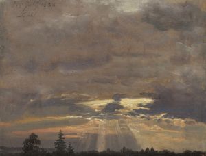 Cloud Study with Sunbeams