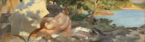 Bather With Parasol, Dalarö