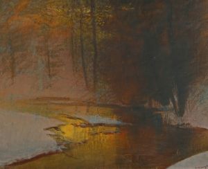 Snowy River At Sunset