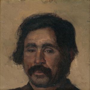 Fragment of a Head Study of a Gypsy