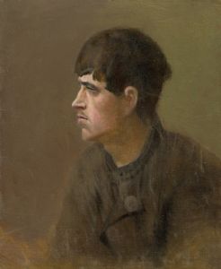 Half-Figure of a Young Man from Profile