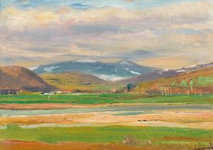 A Spring Landscape at the Foot of the Tatras