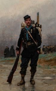 A French infantryman from the Franco-Prussian War