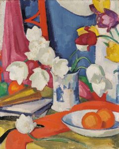 Red and White Tulips