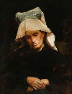 Old woman in a cap
