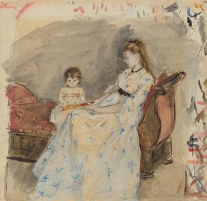 The Artist’s Sister,Edma With Her Daughter Jeanne