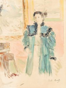 Jeune Fille Au Manteau Vert