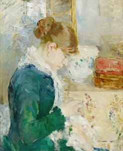 Femme cousant