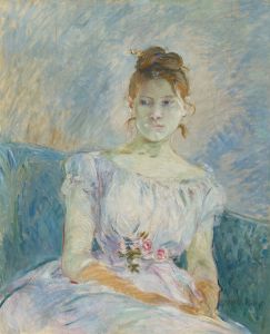Paule Gobillard en robe de bal