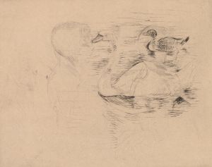Swan and Duck, with portraits of Julie
