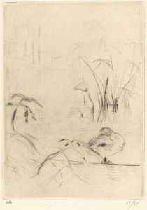 Ducks at Rest on the Bank