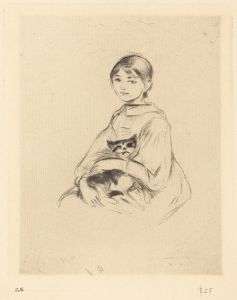 Little Girl with Cat