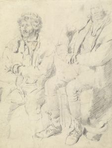 Two Studies of a Seated Man