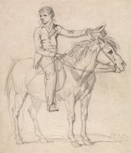 Lord Stanhope  as a Boy, Riding a Pony