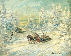 Troïka dans la neige