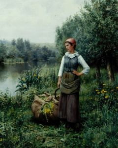 Girl by a Stream, Flanders
