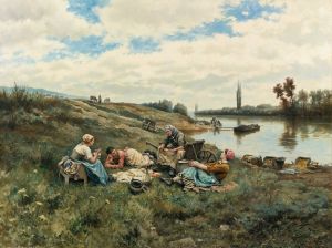 Après Un Déjeuner; Bords De La Seine
