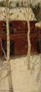 Titmice in Birch Trees
