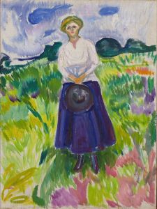 Woman in a Green Meadow