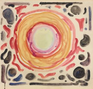 Kunstneren og hans syke øye. Optisk illusjon.