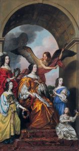 Amalia and her Daughters watching the Triumph of Frederik Hendrik