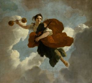 Justitia; Allegorische voorstelling van de verzorging van leprozen en onnozelen