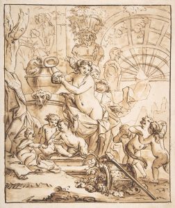 Bacchanalian Scene with Nymphs and Putti
