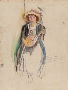 Fille à la mandoline