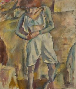 Hermine David s’habillant