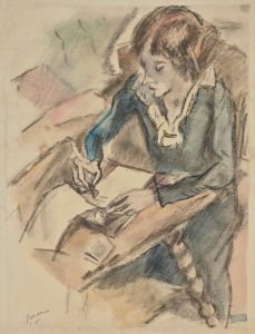 Femme écrivant