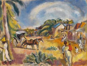 Landscape with Figures and Carriage