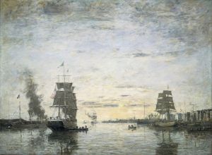 Entrance to the Harbor,Le Havre