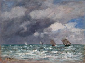 Sailboats near Trouville