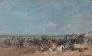 Beach Scene in Trouville