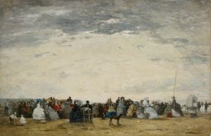 Vacationers on the Beach at Trouville