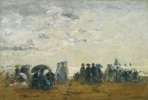 Scène De Plage À Trouville
