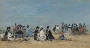 Trouville, Scène De Plage