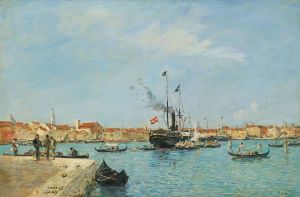 Venise, Le Grand Canal, Vapeurs Et Gondoles