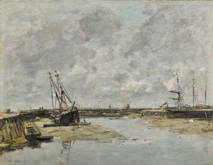Trouville, les jetées, marée basse