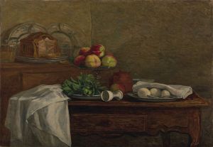 Nature morte au coquetier renversé