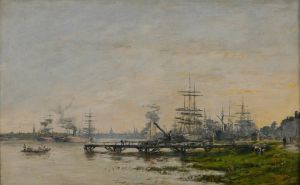Le port de Bordeaux, vu du quai de Bacalan