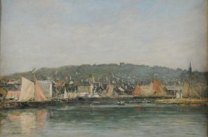 Le port de Trouville le matin